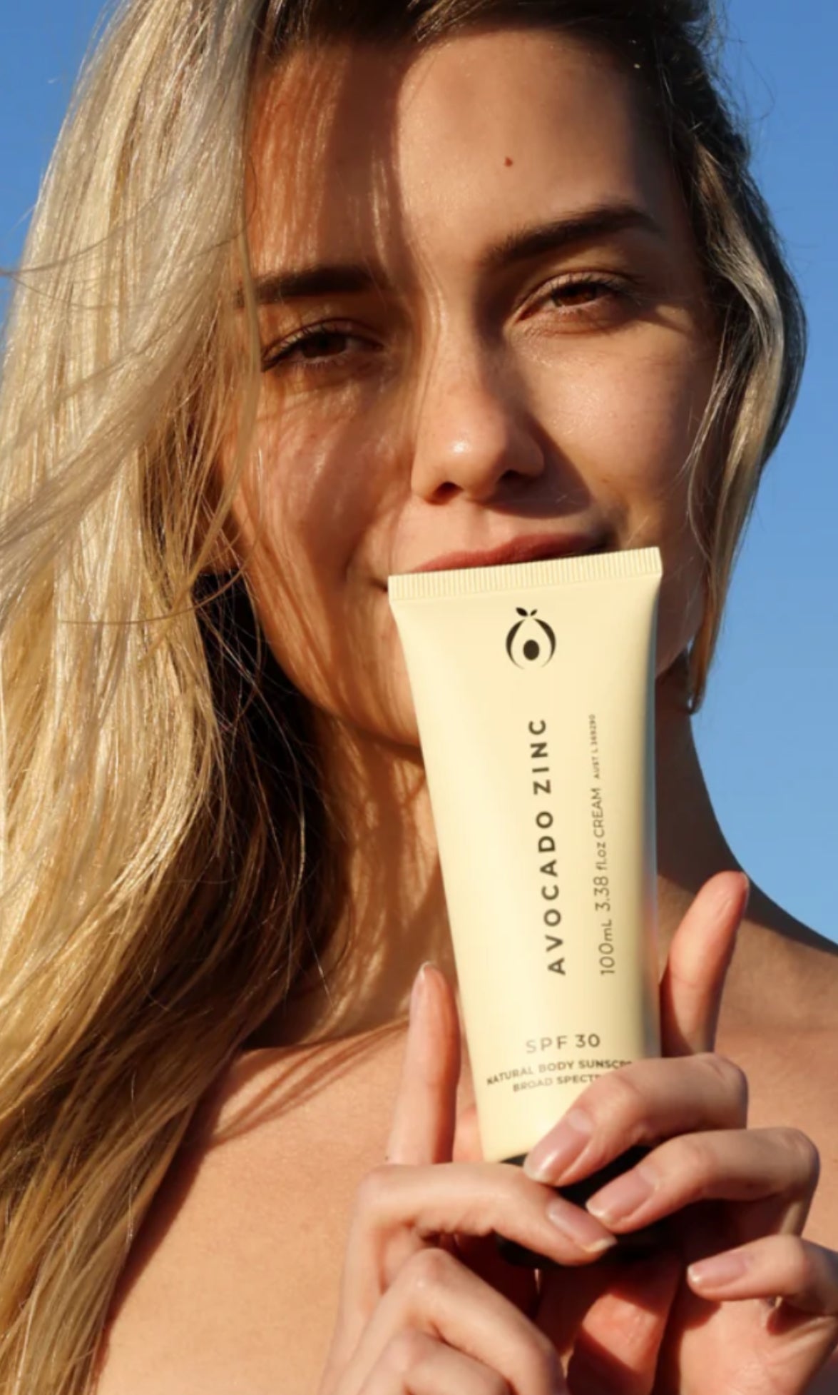 Avocado zinc SPF 30 natural sunscreen
