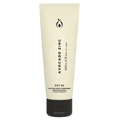 Avocado zinc SPF 30 natural body sunscreen