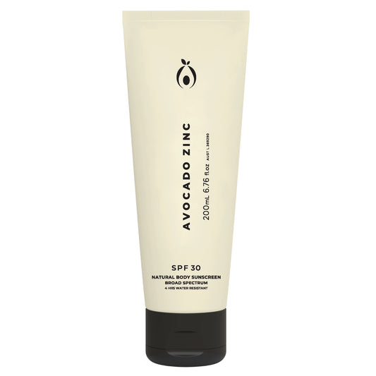 Avocado zinc SPF 30 natural body sunscreen