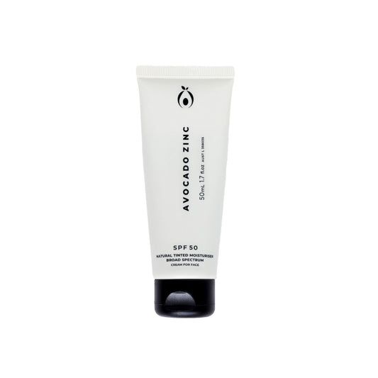 Avocado zinc SPF 50 Natural tinted moisturiser MEDIUM-DARK